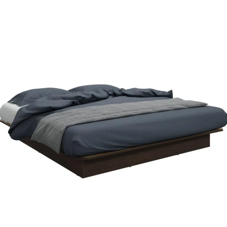 SUA-V King Platform Bed (78") Taupe