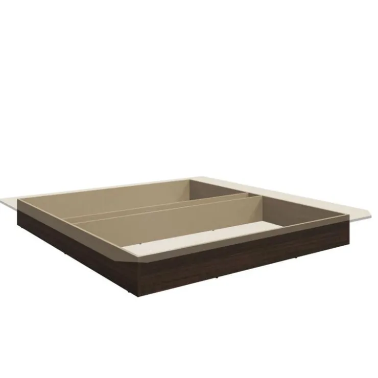 SUA-V King Platform Bed (78") Taupe