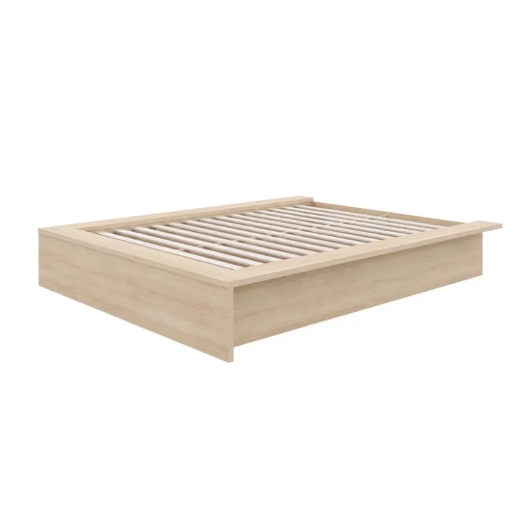 Nexera King Platform Bed (78") - Natural Blonde Oak Discount