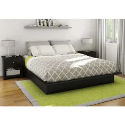 Meubles South Shore King Platform Bed (78") - South Shore Pure Black Sale