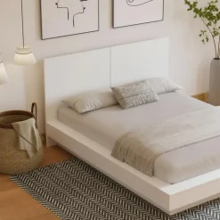 Nexera King Platform Bed with Headboard (78