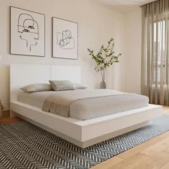 Nexera King Platform Bed with Headboard (78