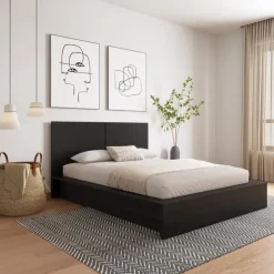 Nexera King Platform Bed with Headboard (78