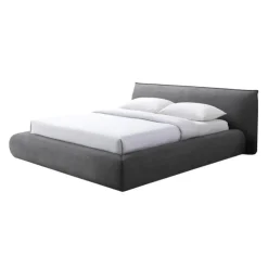 King Upholstered Storage Bed - 78" Dark Grey Best
