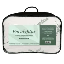 King Waterproof Mattress Protector - 78" WHITE/GREEN Clearance
