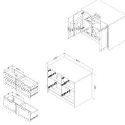 Meubles South Shore Kitchen Island - South Shore White Best