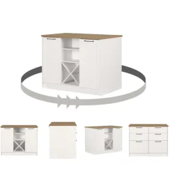 Meubles South Shore Kitchen Island - South Shore White Best