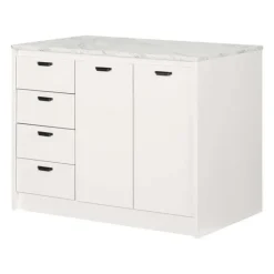 Meubles South Shore Kitchen Island - South Shore White Best