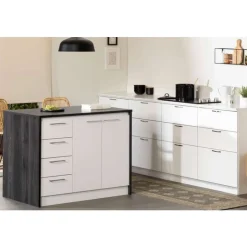 Meubles South Shore Kitchen Island - South Shore Gray Best
