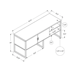 Monarch 72"l office credenza - Grey Sale