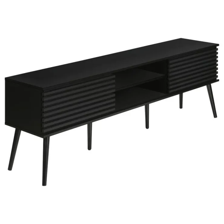Monarch 72"l tv stand - Black Best