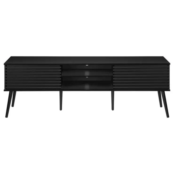 Monarch 72"l tv stand - Black Best