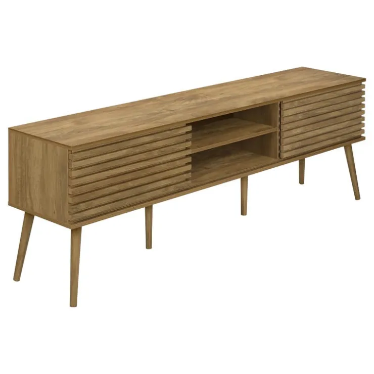 Monarch 72"l tv stand - Walnut Discount