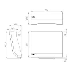 LEMAR Le Marquier 60 cm Cover for Pure 260 Grill Black New
