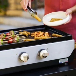LEMAR Le Marquier Original 260 Duo Gas Plancha - 20 472 BTU Black