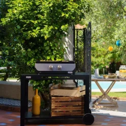 LEMAR Le Marquier Original 260 Duo Gas Plancha - 20 472 BTU Black
