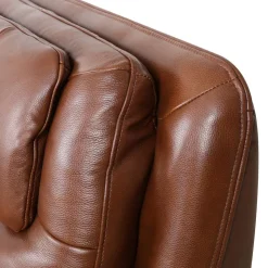 Leather Power Sectional with Massage, Heat and Audio Console - 6 pcs Caramel Brown Outlet