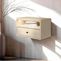 Meubles South Shore LED Side Table - South Shore Bleached Oak Discount