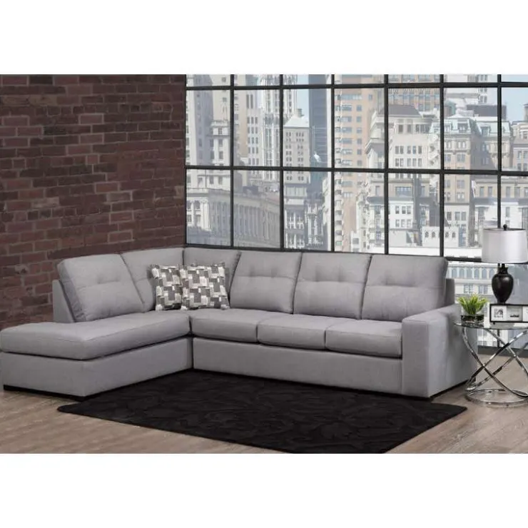 Sofa By Fancy Left Facing Sectional Grey Outlet