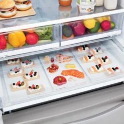 LG 28 Cu ft 36 In Refrigerator Bottom Freezer, French door - LHFS28XBS Stainless Steel Outlet