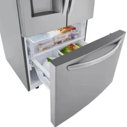 LG 28 Cu ft 36 In Refrigerator Bottom Freezer, French door - LHFS28XBS Stainless Steel Outlet