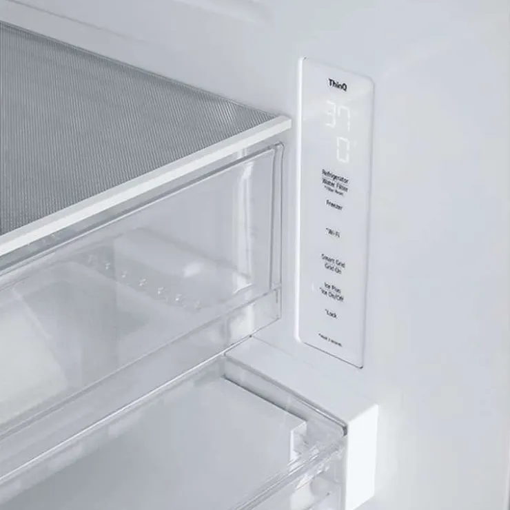 LG 25 Cu Ft 33 In Refrigerator Bottom Freezer, French door - LF25S6200S Stainless Steel