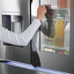 LG 31 Cu Ft 36 In Refrigerator Bottom Freezer, French door - LRYKS3106S Stainless Steel Discount