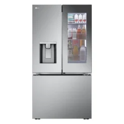 LG 31 Cu Ft 36 In Refrigerator Bottom Freezer, French door - LRYKS3106S Stainless Steel Discount