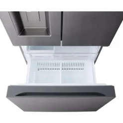 LG 25 Cu Ft 33 In Refrigerator Bottom Freezer, French door - LF25S6330D Black Stainless Outlet