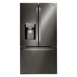 LG 28 Cu ft 36 In Refrigerator Bottom Freezer, French door - LRFS28XBD Black Stainless Outlet