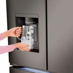 LG 26 Cu Ft 36 In Refrigerator Bottom Freezer, French door - LRYXC2606D Black Stainless Best
