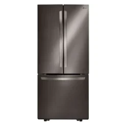 LG 21.8 Ft cu 30 in Refrigerator Bottom Freezer, French door - LRFNS2200D Black Stainless Steel Hot