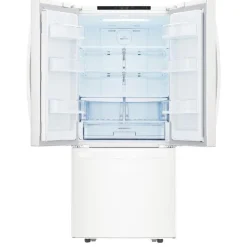 LG 30 in 21,8 Cu ft Refrigerator Bottom Freezer, French door - LRFNS2200W White Sale
