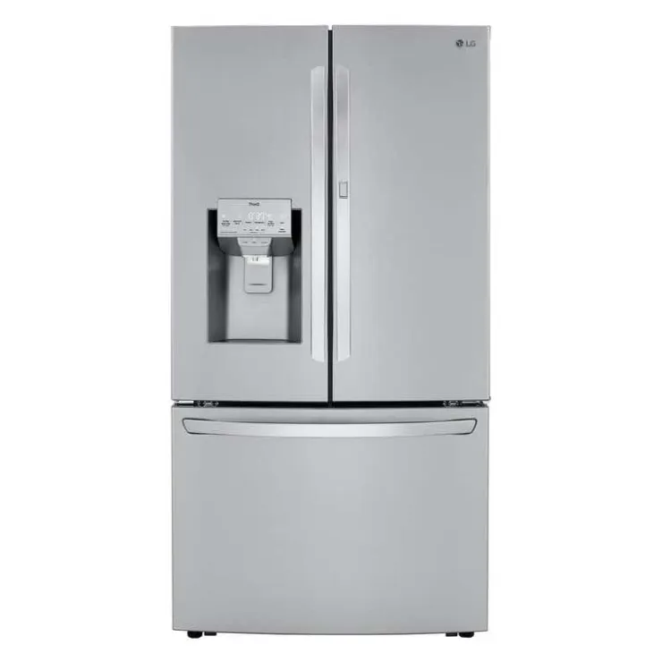 LG 36 in 30 Cu ft Refrigerator Bottom Freezer, French door - LRFDS3016S Stainless Steel New