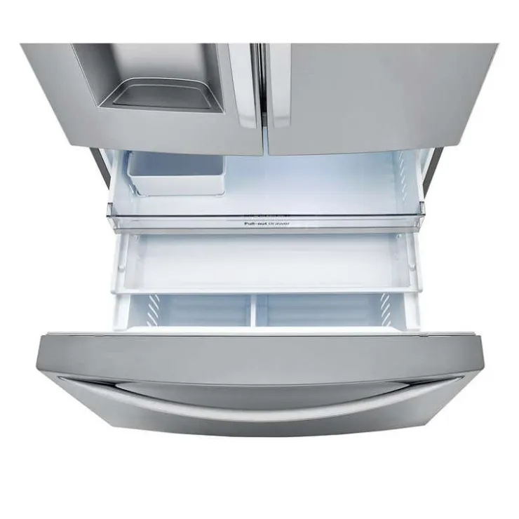 LG 36 in 30 Cu ft Refrigerator Bottom Freezer, French door - LRFDS3016S Stainless Steel New