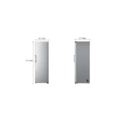 LG 24 in 13,6 Cu ft Refrigerator All refrigerator - LRONC1404V Platinum Silver