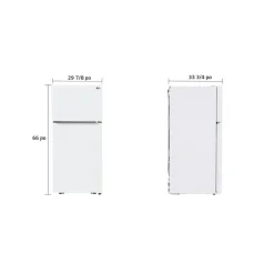 LG 30 in 20 cu ft Refrigerator Top Freezer - LTCS20020W White Discount