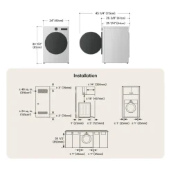 LG Compact Dryer Front-Load 24