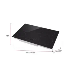 LG Cooktop Glass-Ceramic 30" Electric - LCE3010SB Black Online