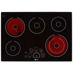 LG Cooktop Glass-Ceramic 30" Electric    - LCE3010SB Black Online
