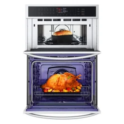 LG Double Wall Oven  30"  Electric - WCEP6423F Stainless Steel Hot