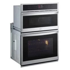 LG Double Wall Oven  30"  Electric - WCEP6423F Stainless Steel Hot