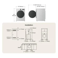 LG Dryer Front-Load 27" - DLEX6500B Black Stainless