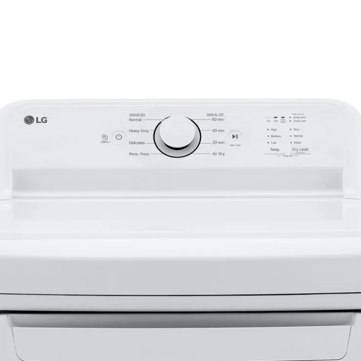LG Dryer Front-Load 27" - DLE6100W White Hot