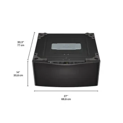 LG Pedestal Washer Top-Load 29" - WD200CB Black Sale