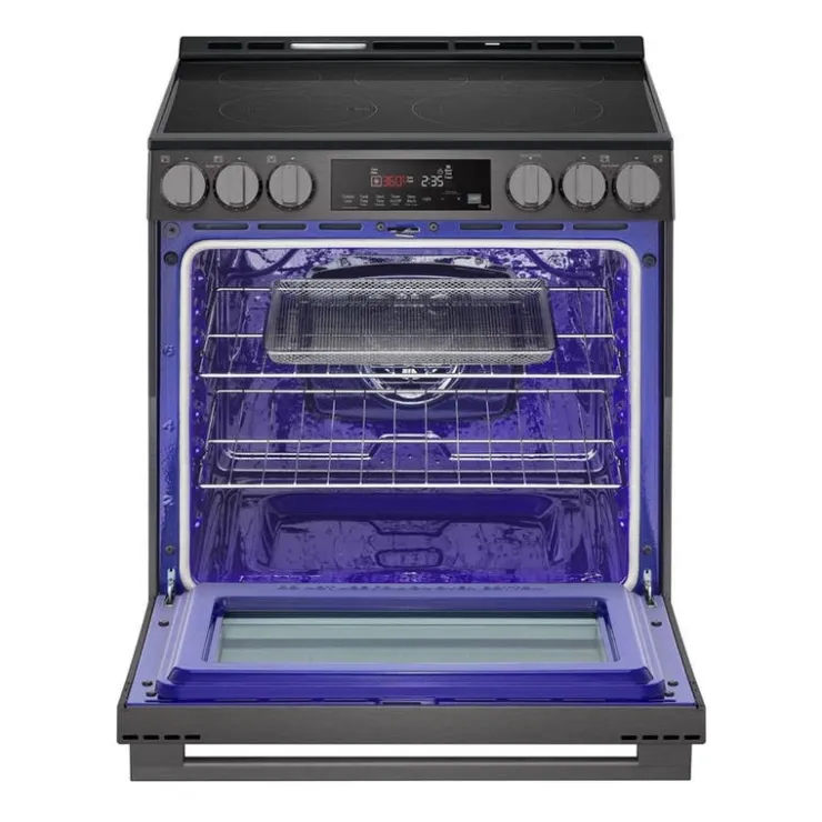 LG Range 30" Electric Glass-Ceramic - LSEL6333ZE Black Stainless Discount