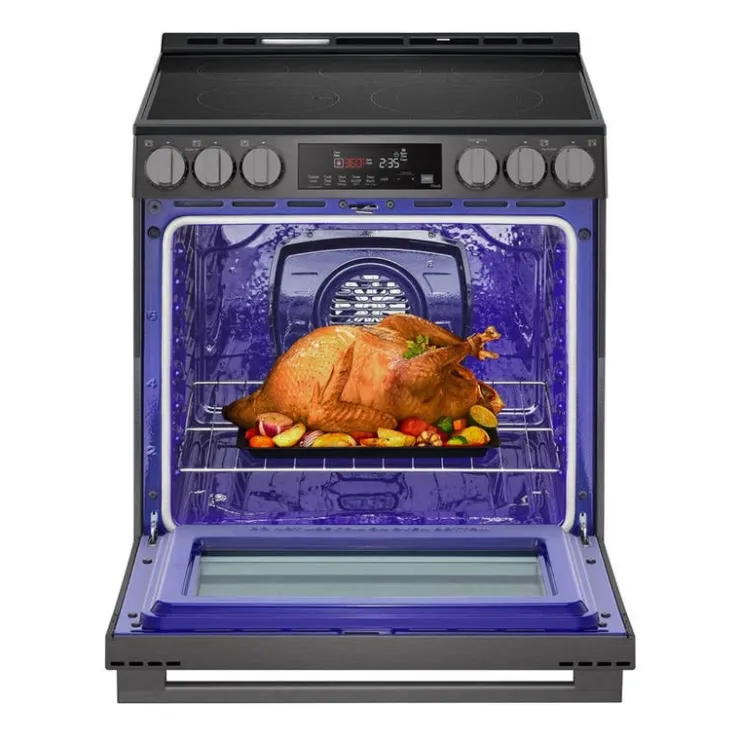 LG Range 30" Electric Glass-Ceramic - LSEL6333ZE Black Stainless Discount