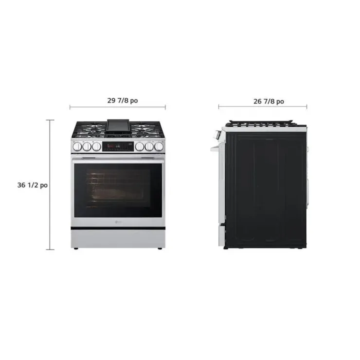 LG Range 30" Electric Gas - LSGL6335X Stainless Steel Hot