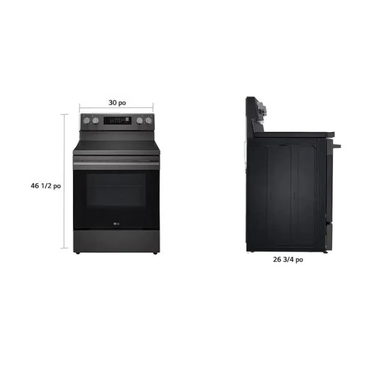 LG Range 30" Electric Glass-Ceramic - LREN6323ZE Stainless Steel