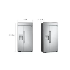 LG STUDIO 26 Cu Ft 42 In Refrigerator Side by side - SRSXB2622S Stainless Steel Clearance